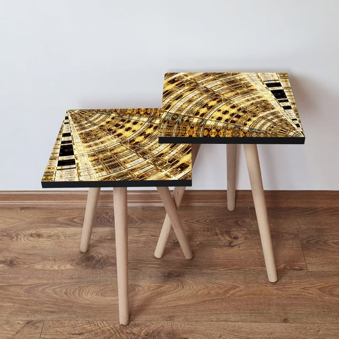 Hanah Home Mesas Nido 2Shp142 - Dorado Hanah Home Mesas Nido 2Shp142 - Dorado